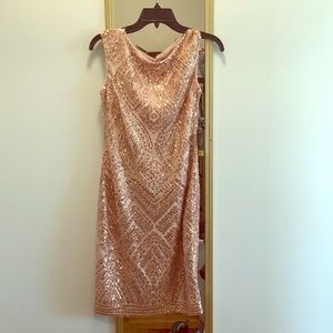 Nude sequin dress Vince Camuto size 2